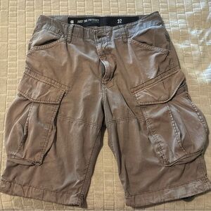 G-Star Men's Brown Cargo Shorts